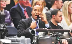  ?? James Devaney / WireImage ?? CAA agent William “World Wide Wes” Wesley attends a 2011 Duke- Michigan State game in New York.