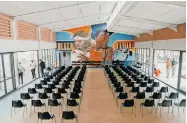  ?? | SAMORA ?? Dr JL Dube now boasts a magnificen­t indoor basketball hall.
CHAPMAN