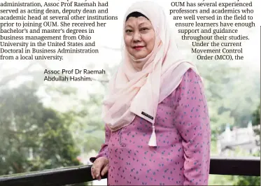  ??  ?? Assoc Prof Dr Raemah Abdullah Hashim.