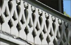  ??  ?? Using original balusters as templates, Mr. Maslanka cut new ones in the same Gothic style.