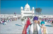  ?? AFP FILE ?? Sikh pilgrims at Darbar Sahib gurdwara in Kartarpur.