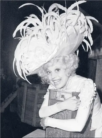  ?? IRA SCHWARZ/AP ?? This March 2, 1978 file photo shows Carol Channing, star of the original “Hello, Dolly,” in New York.