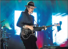  ?? Paul Giunta The Associated Press ?? Les Claypool and Primus bring their tribute to Rush to the Theater at Virgin Hotels Las Vegas on Saturday.