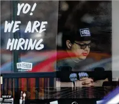  ?? NAM Y. HUH/AP ?? The U.S. job market is on a hot streak. Employers have added an average of more than 540,000 jobs a month for the past year.