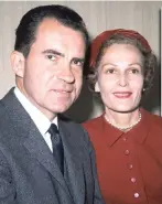  ??  ?? Scandal: Richard Nixon and wife Pat