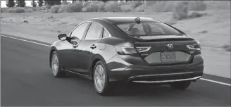  ?? RICHARD RUSSELL PHOTO ?? The 2019 Honda Insight offers all the benefits of a hybrid with few of the drawbacks.