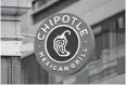  ?? ASSOCIATED PRESS FILE PHOTO ?? While a Chipotle restaurant won’t be a typical drivethrou­gh taking orders, it will allow for preordered food to be picked up.