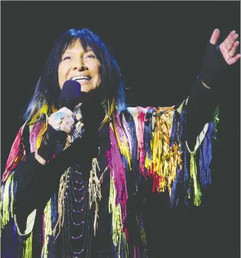  ?? ASHLEY FRaSER ?? Legendary singer-songwriter Buffy Sainte-Marie continues to be a musical force at age 78.