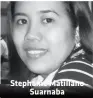  ??  ?? Stephanie Matillano Suarnaba