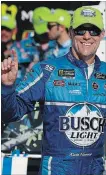  ?? ASSOCIATED PRESS FILE PHOTO ?? Kevin Harvick: Celebrates his win in Brooklyn, Mich., on Aug. 12.