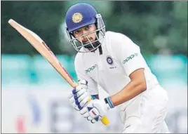  ?? GETTY ?? Prithvi Shaw followed his debut Test century with a quickfire 70 in first innings in Hyderabad.