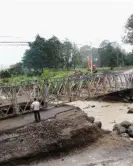  ?? LN ?? En el 2008 se instaló un puente entre Taras y Cartago, tras la crecida del río.