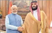  ?? REUTERS ?? Saudi Arabia's Crown Prince Mohammed bin Salman with Prime Minister Narendra Modi in Buenos Aires on Thursday