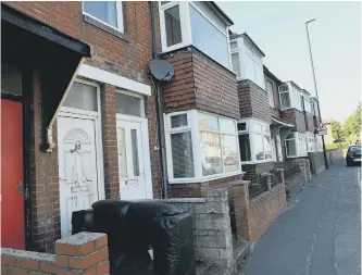  ??  ?? Sylvia Brook’s home in Thompson Road, Southwick, was targeted in an attack which used a firework.