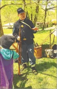  ??  ?? Re-enactor Dave Kulp will honor Civil War soldiers at the June 18 Car Show at Joanna Furnace. World War II, Korean War and Revolution­ary War re-enactors will also be at the event to celebrate American veterans.