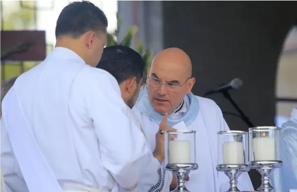  ?? RAFAEL PACHECO ?? El obispo de Ciudad Quesada, José Manuel Garita, representa­rá a la Iglesia católica en la mesa multisecto­rial.