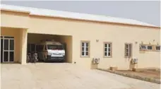  ??  ?? The newly constructe­d Women and Children Centre at the Misau General Hospital.