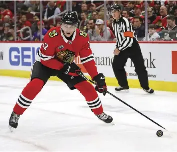  ?? JonaThan Daniel/GeTTy imaGes ?? Dylan Strome has excelled so far in Chicago with 30 points in 32 games with the Blackhawks.