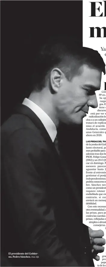  ?? Foto: Efe ?? El presidente del Gobierno, Pedro Sánchez.