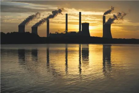  ?? Branden Camp / Associated Press ?? The Plant Scherer near Juliette, Ga., is a coal-fired power plant that is one of the nation’s top carbon dioxide emitters.