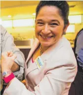  ?? JAMES FOSTER/FOR THE SUN-TIMES ?? Trade unions are largely backing Susana Mendoza.