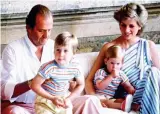 ?? ?? Pass claims: Juan Carlos with Diana, William and Harry in Majorca in 1986