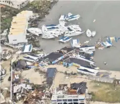  ??  ?? The aftermath of Hurricane Irma on Sint Maarten Dutch part of Saint Martin island in the Carribean is seen in the still grab taken from a video footage. — Reuters photo