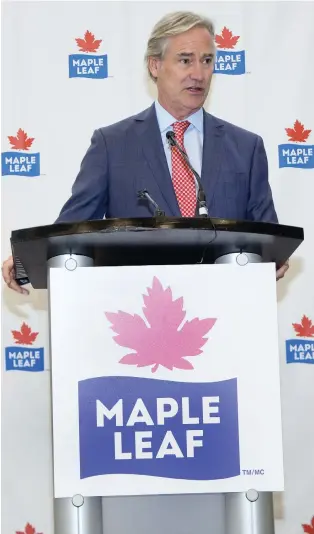  ?? DEREK RUTTAN ?? Maple Leafs Foods CEO Michael McCain is preparing his company to take advantage of drastic changes in the global food market by opening a poultry plant in London, Ont., writes Kevin Carmichael.