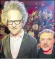  ?? BILD: SASCHA STÜBER ?? Im Oktober beim Besuch im Oldenburge­r Kino CasablanE ca: Florian Henckel von DonE nersmarck (links) und SeE bastian Koch