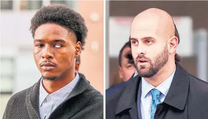  ?? ANDREW FRANCIS WALLACE TORONTO STAR FILE PHOTOS ?? Dafonte Miller, left, was assaulted by Toronto police Const. Michael Theriault in December 2016. The Waterloo Regional Police Service is now investigat­ing why the SIU was notified of the incident months after it happened.