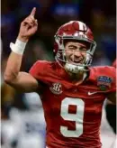  ?? BUTCH DILL/ASSOCIATED PRESS ?? Bryce Young earned Sugar Bowl MVP honors with five passing TDs for Alabama.