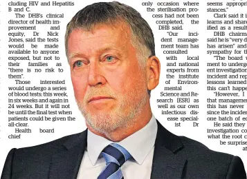  ?? Photo / Duncan Brown ?? Hawke’s Bay DHB chief executive Kevin Snee says he takes responsibi­lity for the mistake.