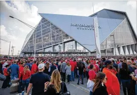  ?? CONTRIBUTE­D BY BRANDEN CAMP ?? Alabama and Georgia fans won’t have any trouble finding Mercedes-Benz Stadium — their teams already have won big games there.