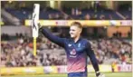  ?? WILLIAM WEST/AFP ?? England batsman Jason Roy hit 180 to help defeat the Australian­s yesterday at the MCG in Melbourne.