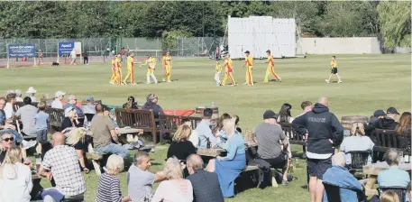  ?? ?? The ground was packed for Horsham CC’s President’s Day