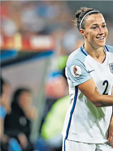  ??  ?? Showing her mettle: Lucy Bronze (above and left) knows England must avoid a shock against Wales in Newport tonight