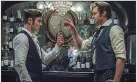  ??  ?? Zac Efron (left) plays Philip Carlisle and Hugh Jackman is P.T. Barnum in 20th Century Fox’s The Greatest Showman. It came in fourth at last weekend’s box office and made about $7.7 million.