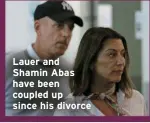  ?? ?? Lauer and Shamin Abas have been coupled up since his divorce