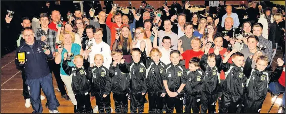  ??  ?? Previous winners of the Hinckley and Bosworth Local Sports and Health Alliance Awards competitio­n