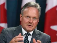  ?? THE CANADIAN PRESS/FRED CHARTRAND ?? Stephen Poloz, Governor of the Bank of Canada says the threat of a cyberattac­k is more "more worrisome than all the other stuff," he told the Canadian Press in an October interview.