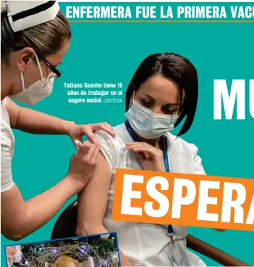  ?? CORTESÍA ?? Tatiana Sancho tiene 15 años de trabajar en el seguro social.