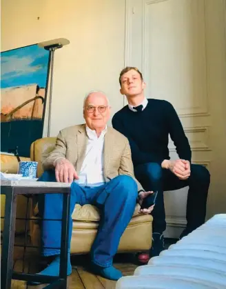  ??  ?? James Ivory et Edouard Louis