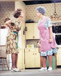  ?? CBS PHOTO ARCHIVE/GETTY ?? Carol Burnett (left), as Eunice, and Vicki Lawrence as Mama on the sitcom “Mama’s Family” in 1984.