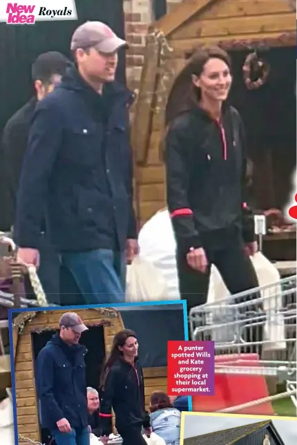  ?? ?? A punter spotted Wills and Kate grocery shopping at their local supermarke­t.