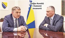  ??  ?? Željko Komšić i Čedomir Jovanović