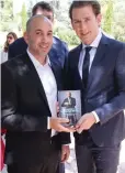  ?? (Yosef Avi Yair Engel) ?? AUSTRIAN CHANCELLOR Sebastian Kurz (right) with Nadav Peres.