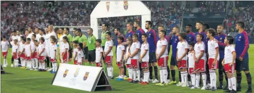  ??  ?? TÁNGER. La Supercopa del pasado agosto que Sevilla y Barcelona celebraron en Marruecos.