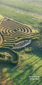  ?? ?? An aerial view of Bago Maze