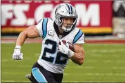  ?? JEFF ROBERSON /
AP / FILE ?? The Panthers have restructur­ed the contract of running back Christian McCaffrey, freeing up millions in salarycap space before the start of free agency.