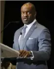  ?? Associated Press ?? NFLPA executive director DeMaurice Smith speaks Thursday in Miami.